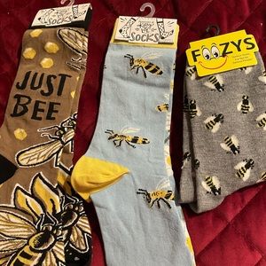 Bee socks 3 for $12, price is negotiable. Brand new never worn